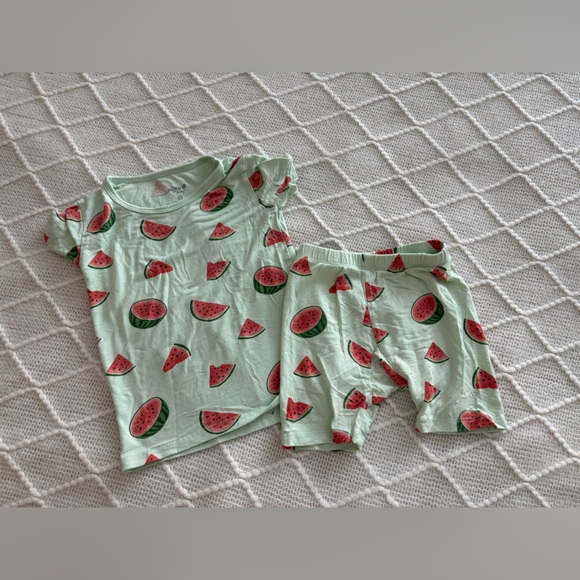 Kyte Baby 2pc Watermelon Print Bamboo Pajamas. Size 3T - Picture 1 of 3